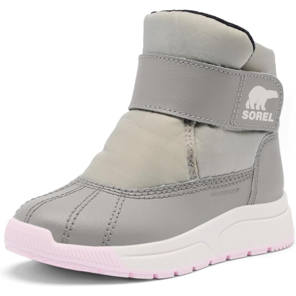 imageSorel unisexchild Whitney III Strap Mid WaterproofDovePink Dawn