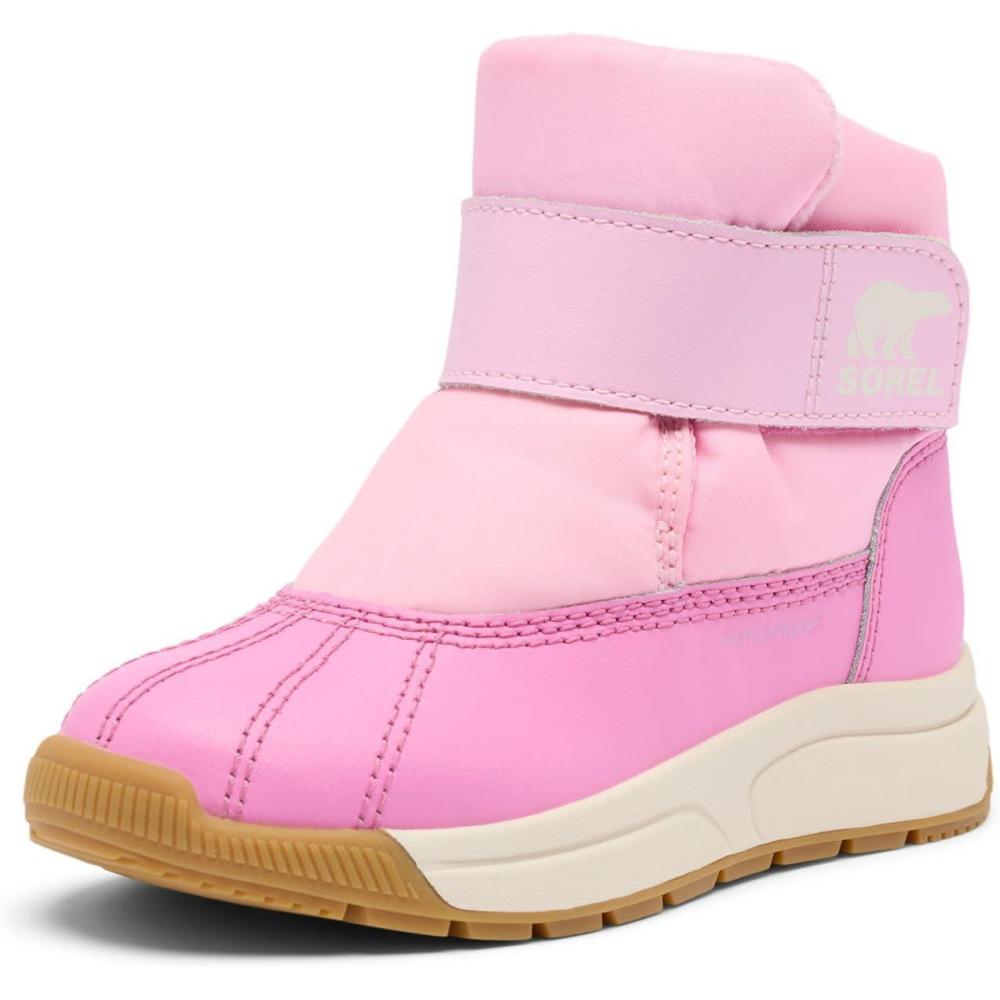 imageSorel unisexchild Whitney III Strap Mid WaterproofPink FlareOrchid