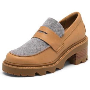 Sorel Womens Joan Now City Loafer(Tawny Buff/Gum 2)