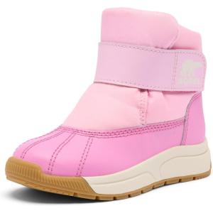 Sorel unisex-child Whitney III Strap Mid Waterproof(Pink Flare/Orchid)