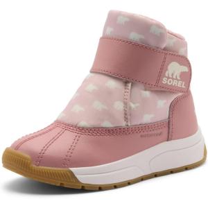 Sorel unisex-child Whitney III Strap Mid Waterproof(Pink Salt/Eraser Pink)